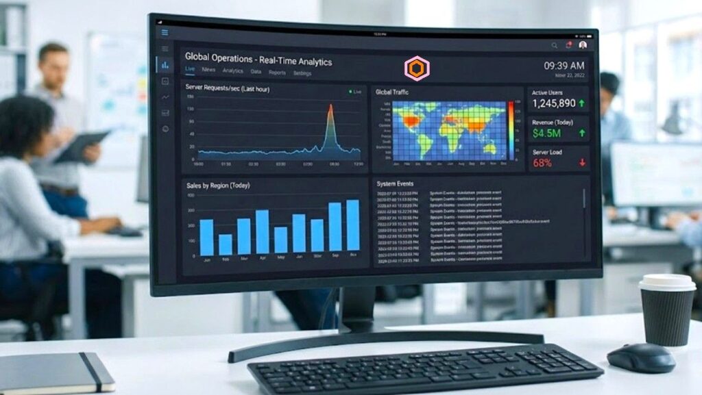 Real-time data analytics dashboard: Visual Architecture and progressional Skill