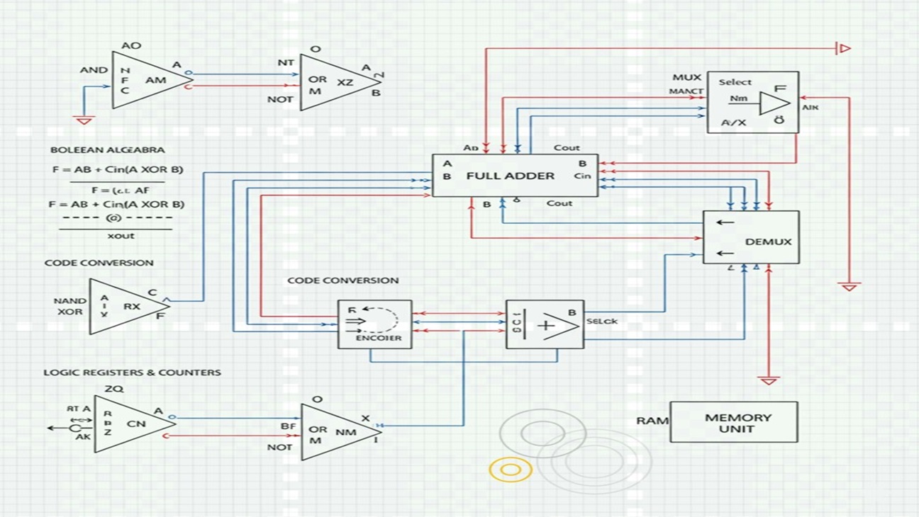 Digital Electronics Interactive Guide Design