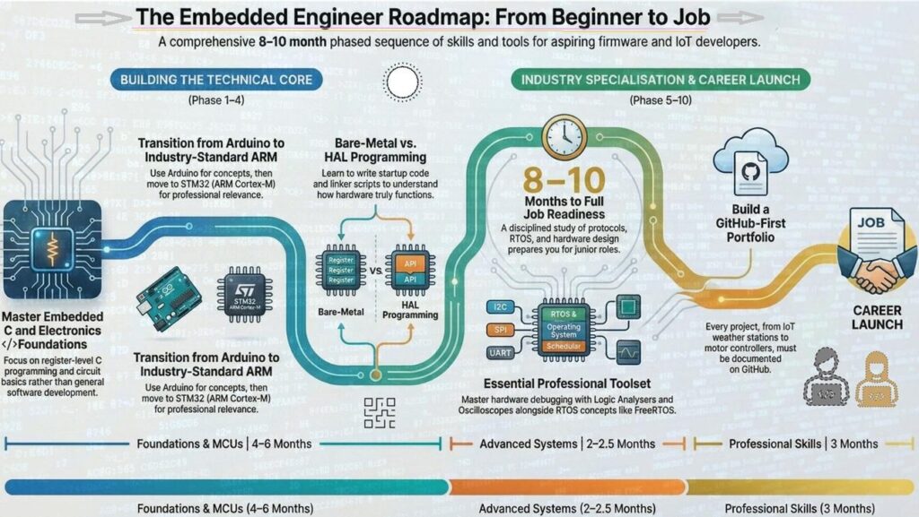 Embedded Systems Roadmap: Beginner to Job-Ready