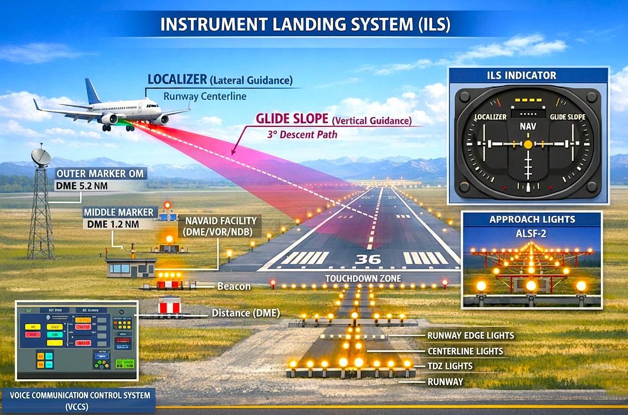 Instrument Landing System (ILS) & Airport Systems Guide