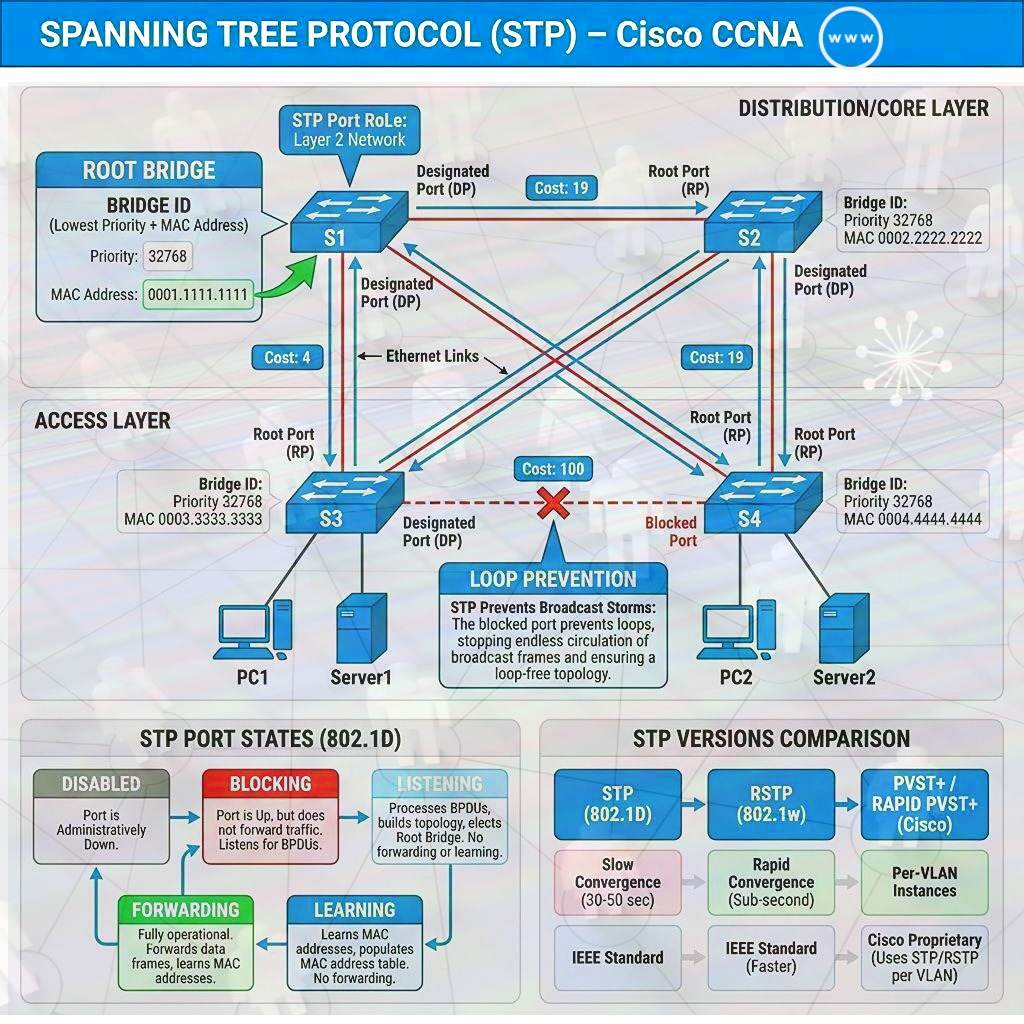 Spanning Tree Protocol Explained Study Guide