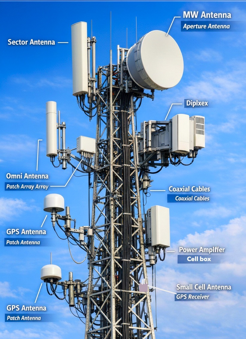Telecom Cell Tower Antennas Types and Role in Connectivity
