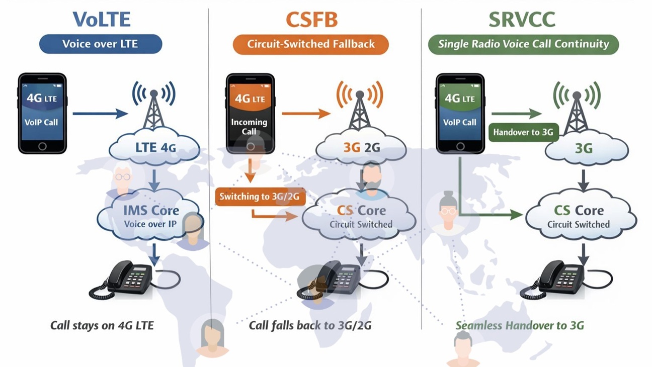 VoLTE Voice over LTE Telecom Technology how it works