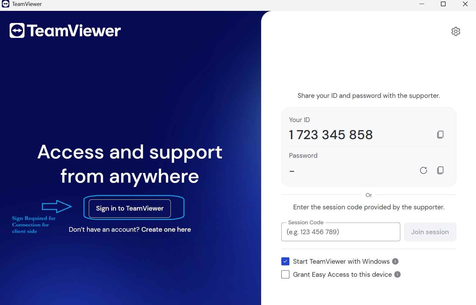 Team Viewer Remote Connection for Computer PC