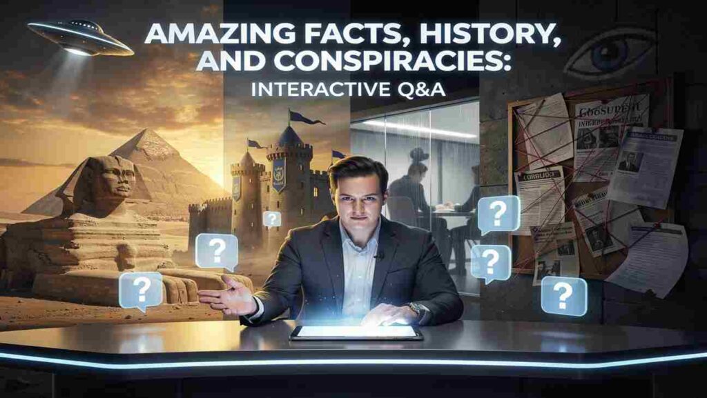Amazing Facts, History, and Conspiracies- Interactive Q&A.