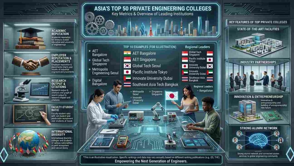 Top 50 Private Engineering Colleges in Asia in Details
