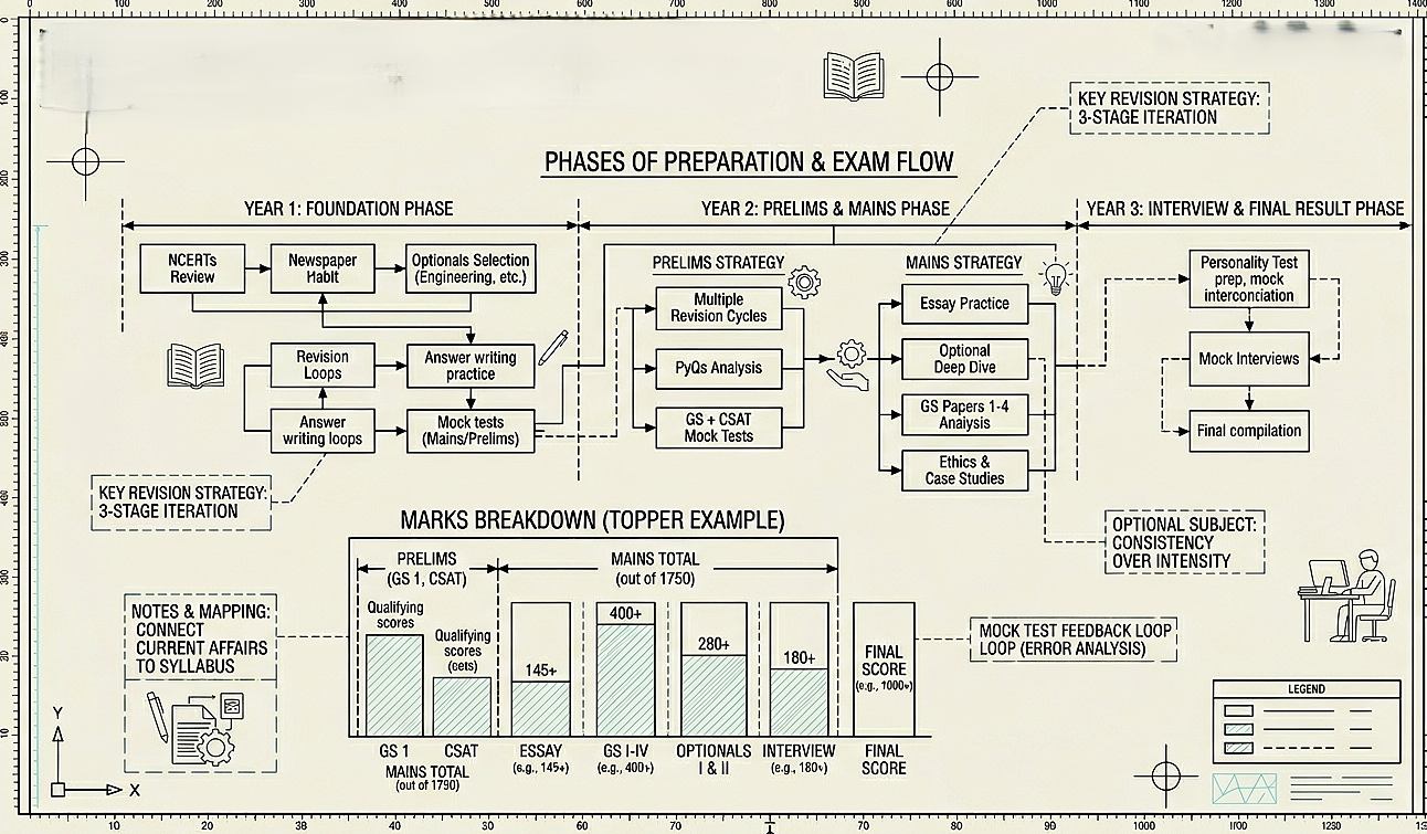 UPSC exam Topper marks and strategy guide 1 https://tecxskill.com/upsc-exam-topper-marks-and-strategy-guide/