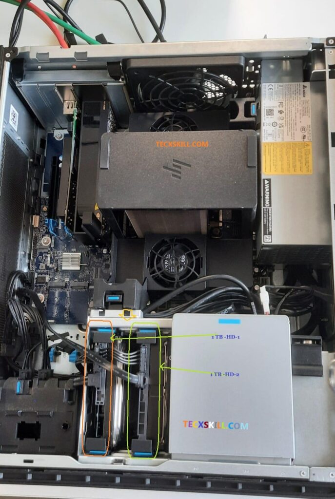 How to Install a Hard Disk in a Workstation with Visual 11 Locate the Disk Bay slot