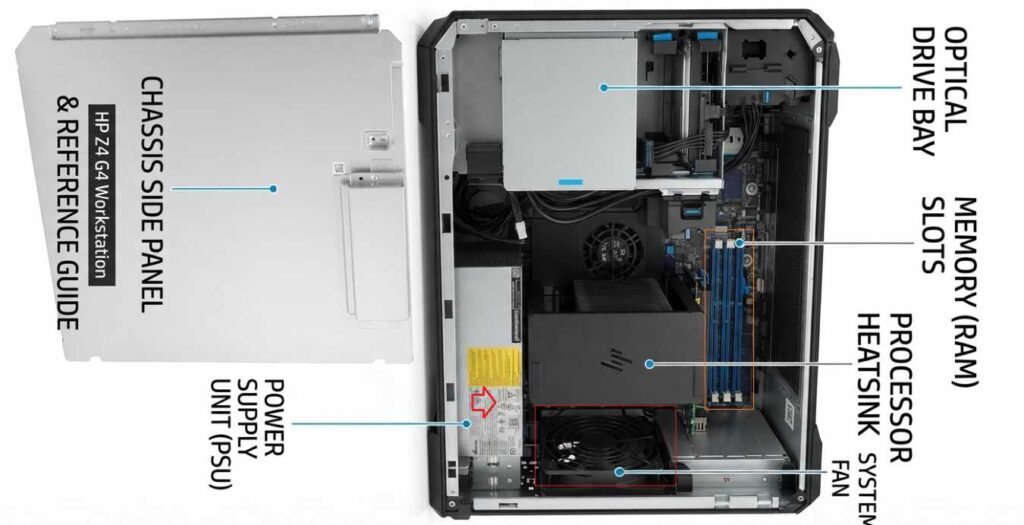 How to Install a Hard Disk in a Workstation with Visual 12 WORKSTATION IN CPU OPEN INSIDE DETAILS and Close the Cabinet